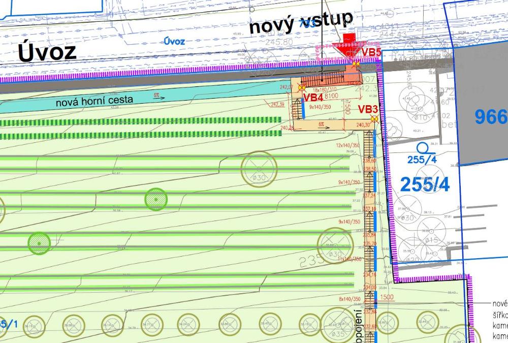 3006581_Revitalizace a zpřístupnění vinice ve Velké strahovské zahradě - výkresová dokumentace navrh. úprav