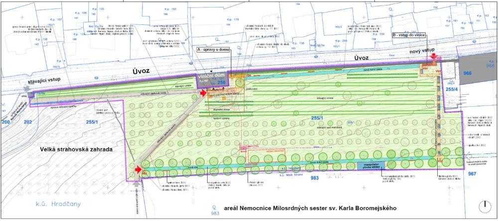 3006607_Revitalizace a zpřístupnění vinice ve Velké strahovské zahradě - výkresová dokumentace navrh. úprav