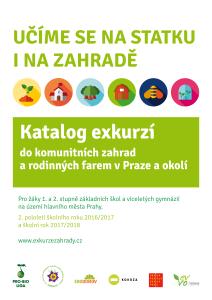 nabídkový katalog exkurzí do komunitních zahrad a rodinných farem, 2017/2018