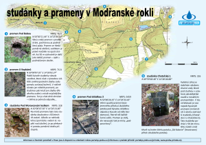 informační materiál Studánky a prameny v Praze, č.4 - Modřanská rokle, PDF verze