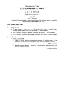 3589872_Rada hl. m. Prahy schválila Usnesením č. 798 ze dne 9.5.2023 Program podpory v oblasti kultury a umění pro jednoleté dotace v roce 2024 a pro víceleté dotace na léta 2025