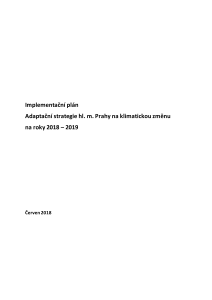 Implementační plán Adaptační strategie hl. m. Prahy na klimatickou změnu na roky 2018 &#8211; 2019