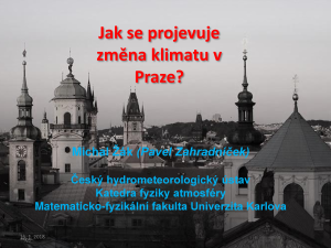 Jak se projevuje změna klimatu v Praze?