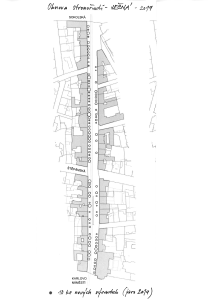 stromořadí v Ječné ul., plán dosadby 2019