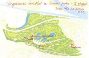 Stromovka, regenerace trávníků v části Starého parku, 3. etapa 2023, or.mapka