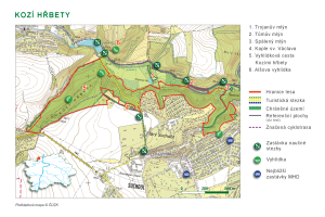 orientační mapa - Kozí hřbety, 2017