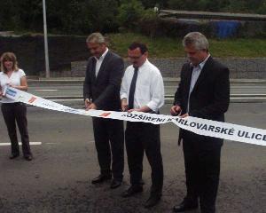 29.6.09-Karlovvarská ulice - slavnostní otevření rozšířené části komunikace