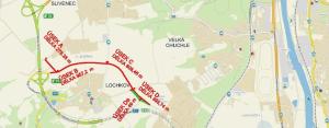 Komunikace mezi Lochkovem a Slivencem