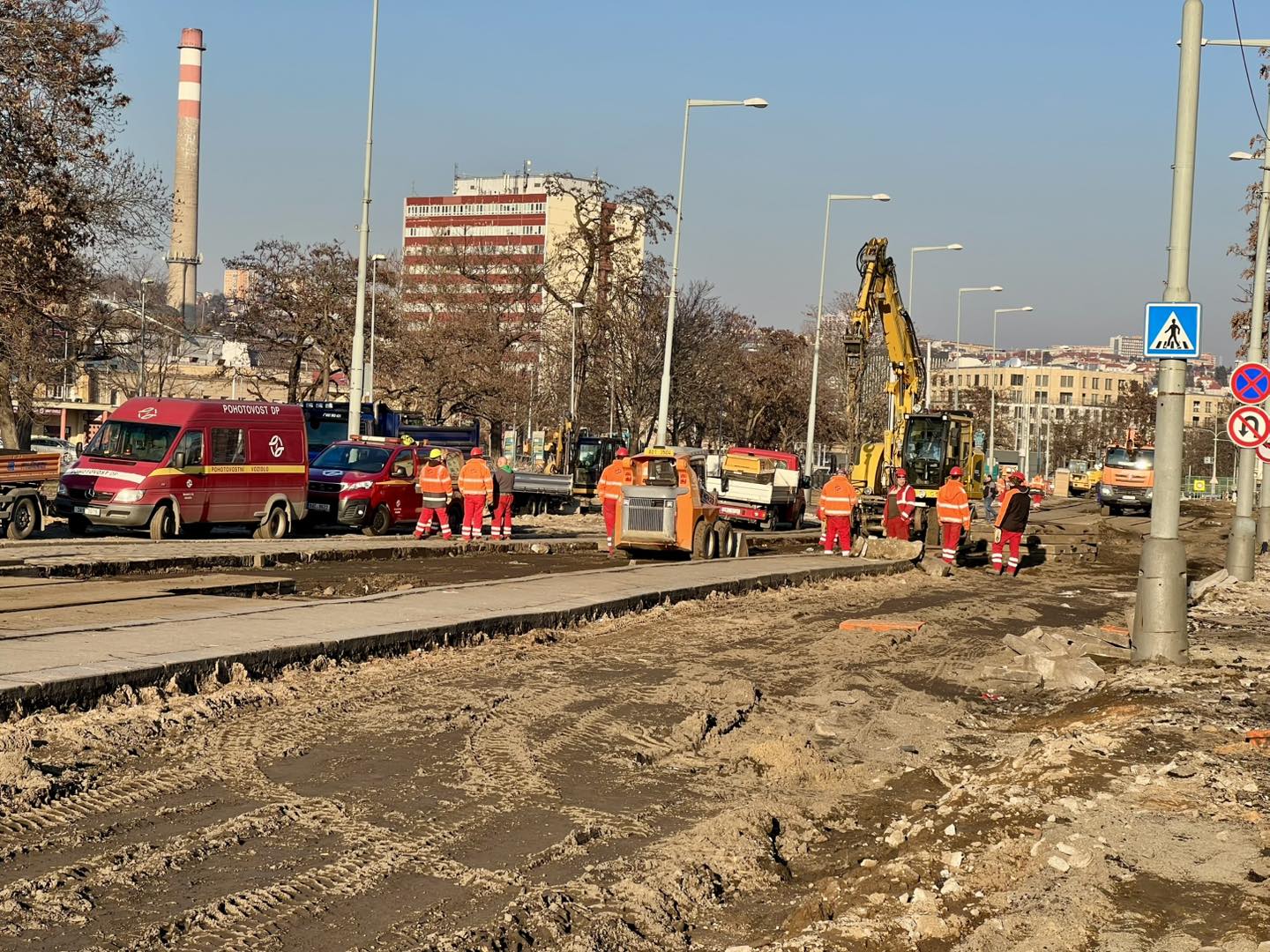 Rekonstrukce tramvajové trati u Výstaviště