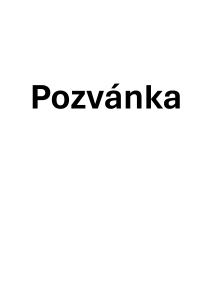 Pozvanka_Pozvánka