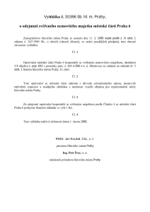 obecně závazná vyhláška č. 3/1996 Sb. hl. m. Prahy, o odejmutí svěřeného nemovitého majetku Praha 6