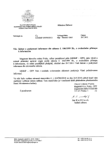 Poskytnutá informace - Č. j.: S-MHMP 695590/2011, Žáčková Miloslava