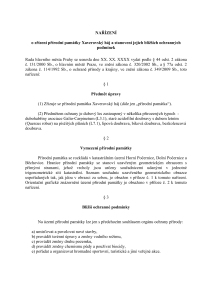 Návrh nařízení o zřízení přírodní památky Xaverovský háj a stanovení jejích bližších ochranných podmínek