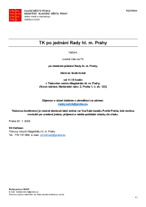 250120 - Pozvánka -  TK po jednání rady