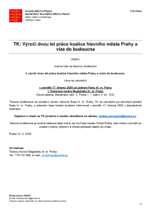 250312 - Pozvánka - TK - Výročí dvou let koalice