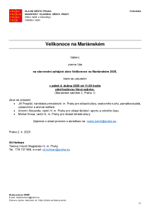 250402 - Pozvánka - Velikonoce na Mariánském