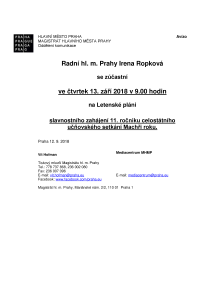 Slavnostní zahájení 11. ročníku celostátního učňovského setkání Machři roku