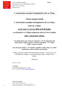 2. mimořádné zasedání Zastupitelstva hl. m. Prahy