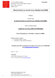 3304443_Místní šetření na stavbě terasy Budějovická/DBK