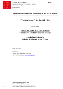 Ocenění zaměstnanců Celního úřadu pro hl. m. Prahu