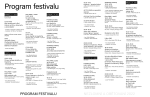 Program festivalu