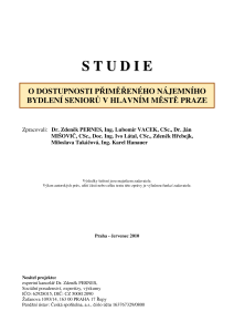 Studie o dostupnosti přiměřeného nájemního bydlení seniorů v hl. m. Praze